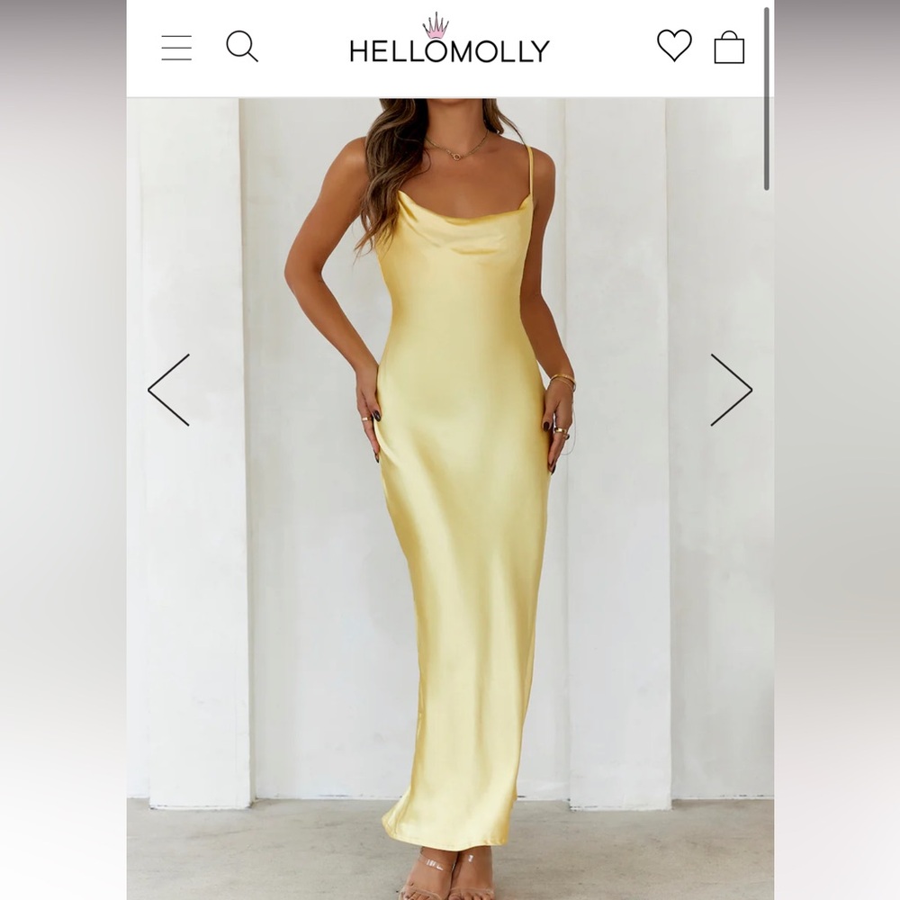 Yellow bridesmaids dress